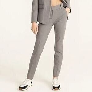 J. Crew 365 Womens Cameron Cropped Trousers Sz 2 Minimalist Career Corp Stretch